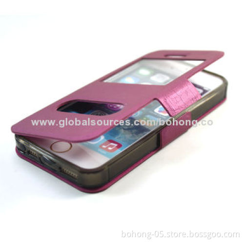 PU and PC case for iPhone 5s, different color is available